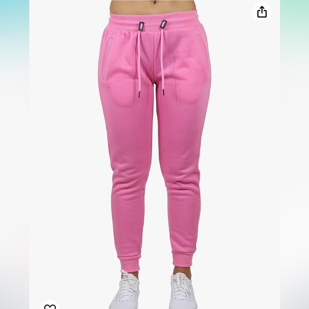 Galaxy Slim Fit Jogger Sweat Pant, Women's Size XXL pink